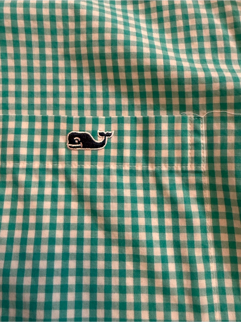 Vineyard Vines Stretch Cotton Gingham Shirt - Men’s Size Large - Picture 4 of 5